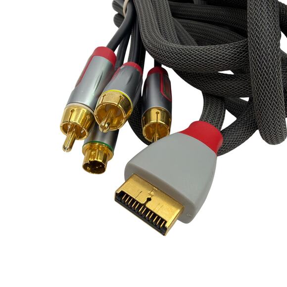 Rocketfish Component AV Cable for PlayStation 2 (PS2) – AV Multi Out Gold Plated - Picture 3 of 4